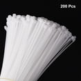 thumbnail image 3 of Unique Bargains 200pcs 12' 40 Lbs Cable Zip Ties Self-Locking Long Nylon Cable Tie Wraps 3/16' for Cord Management, White, 3 of 6
