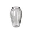 thumbnail image 2 of MMJ Oval Stripe Plastic Vase Non Fragile Table Centerpiece Flower Decor Container Home Office Wedding 8.66x5.12x5.12in, 2 of 6