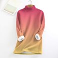 thumbnail image 5 of Breezora Cold Weather Mock Neck Sweatshirt Womens Insulated Crew Long Sleeve Casual Indoor Outdoor Loungewear XXXL Size Pink, 5 of 5