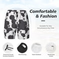 thumbnail image 3 of Honeii Black And White Sheeps Print Men's Swim Shorts,Mens Swim Trunks,Breathable Mesh Beach Shorts for Swimming,Surfing, and Beach Activities-XX-Large, 3 of 6