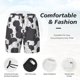 thumbnail image 3 of Balery Black And White Sheeps Bañador para hombre, shorts de playa de secado rápido con entrepierna y forro de compresión-Large, 3 of 6