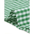 thumbnail image 5 of DARING DIVA Women's Ruffle Shirt Cap Sleeve Plaid Gingham Blouse S Green, 5 of 6