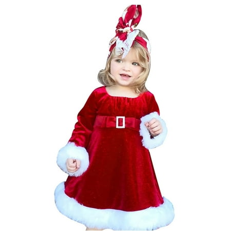 

New Summer Girls Dresses Toddler Baby Kids Girls Cute Chirstmas Dress Christmas Xmas Party Princess Dress Winter Fashion Dress