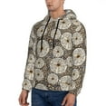 thumbnail image 3 of Daiia Dandelion Flower for Men's Fashion Hoodies & Sweatshirts with Kangaroo Pocket Hooded Sweatshirt Breathable & Moisture Wicking-X-Large, 3 of 7