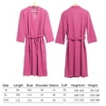 thumbnail image 1 of Women Water Absorption Bath Robe Solid Absorption Bath Robe Waffle Bathrobe Spa Home Dress Nightgown, 1 of 9