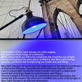 thumbnail image 5 of AmeriLuck Colored A19 LED Light Bulb, Deep Cobalt Blue with Black Light Effect, 7W (60W Equivalent), E26 Medium Scew Base, Waterproof for Outdoor Use, 5 of 7