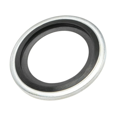 Uxcell M22 29.6x19x2.9mm Carbon Steel NBR Bonded Sealing Washer Gasket 10 Count