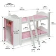 thumbnail image 6 of Badger Basket Doll Bunk Bed with Clothing Armoire and Hangers for Dolls up to 22 inches - White, 6 of 10
