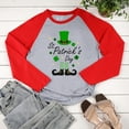 thumbnail image 3 of Kcolen St Patricks Day Shirts Lucky Clover Heart Womens Funny St Patricks Day T Shirts Fashionable Fashion Long Sleeve Tops Women School Clothes for Womens,Green, 3 of 3