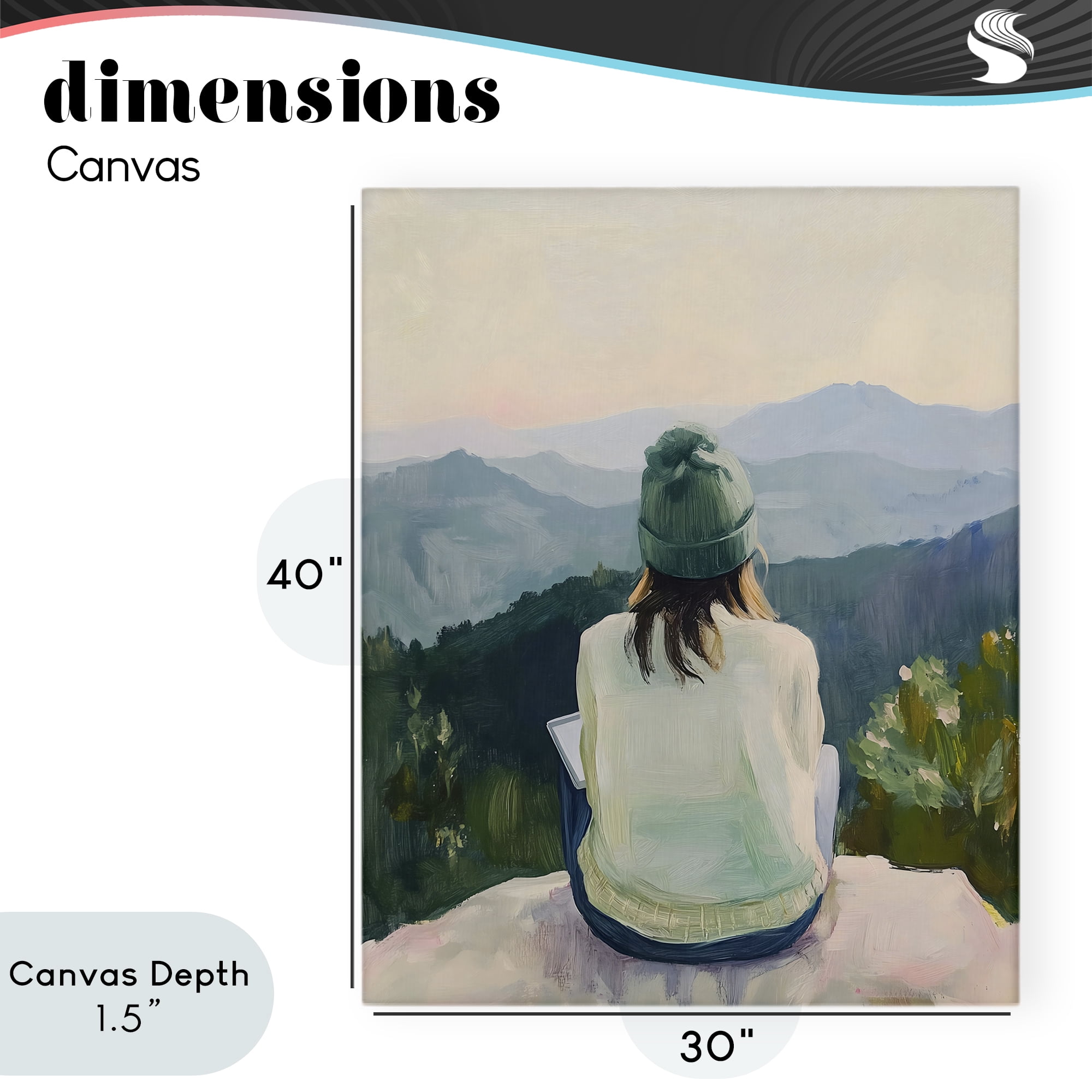 Stupell Industries Mindful Solitude Meditation View Canvas Wall Art, design by The Prints Vibe