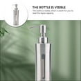 thumbnail image 2 of Distributeur de Savon en Acier Inoxydable Distributeur de Savon pour les Mains Bouteille de Salle de Bain (Argent), 2 of 6