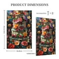 thumbnail image 3 of KLL Stained Glass Floral Cake Pattern Electrical Outlet Covers, 3" x 5" 1 Pack Electric Receptacle Plug Covers for Decorator Receptacle Outlet & Switch-Style V, 3 of 6