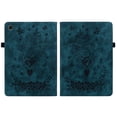 thumbnail image 2 of ELEHOLD Case for Samsung Galaxy Tab A8 10.5" (2022) SM-X200/X205/X207, Embossed Butterfly PU Leather Card Holder Folio Cover with Stylus Loop, Multiple Viewing Angles Stand Protective Shell,Blue, 2 of 7