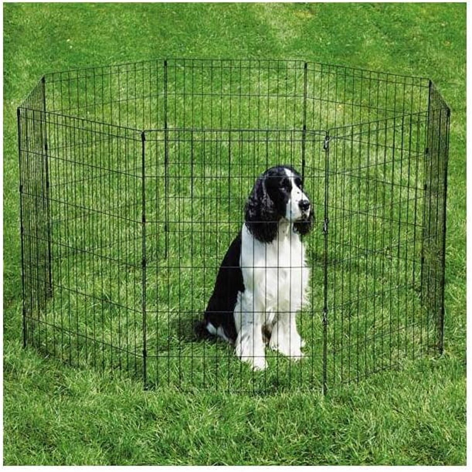 Bilot Sure Ex Pen Pet Exercise Pen, Black