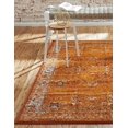 thumbnail image 3 of Unique Loom Bosphorus Imperial Rug , 5' 0" x 8' 0" ,Terracotta and White, 3 of 5