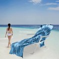 thumbnail image 6 of SLYNSHome Beach Chair Cover With Side Pockets Microfiber Chaise Chair Towel Cover For Sun Lounger Pool Sunbathing Garden Beach Hotel Easy To Carry Around, 6 of 6