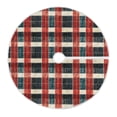 thumbnail image 6 of Yayeee Christmas Tree Skirt 47 inches for Xmas Tree Holiday Party Decoration, Vibrant Red Tartan Pattern, 6 of 6