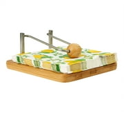Nature Tek Square Natural Bamboo Napkin Holder - with Weight - 7 1/4" x 7" x 3" - 1 count box