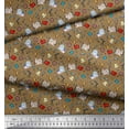 thumbnail image 3 of Soimoi Poly Georgette Fabric Book,Magnifier & Telescope Education Theme Print Fabric by The Yard 42 Inch Wide, 3 of 3