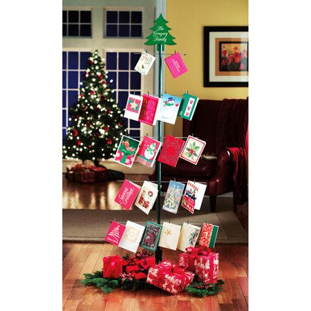 Personalized Metal Christmas Tree Card Holder - Walmart.com