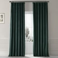 thumbnail image 2 of HPD Half Price Drapes Signature Spirit Green Plush Velvet Hotel Blackout Curtains(1 Panel),50W X 120L, 2 of 6