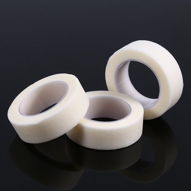 Cinta médica para extensiones de pestañas, 3 rollos, diseño aerodinámico