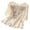 a-Beige37585, variant on VNKIDY Women's Floral Embroidery Pattern Half Sleeve T Shirts Lightweight Loose Fit Crewneck Button Front Blouse For Casual Daily Wear Stylish Tops