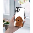 thumbnail image 5 of WIRESTER Shockproof Soft Rubber Cover Case for Apple iPhone 16 6.1" 2024, Brown Toy Poodle Dog, 5 of 5