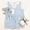 thumbnail image 2 of Baby Boys' Side Tab Pintuck Gingham Romper, Blue, 6 Month, 2 of 5