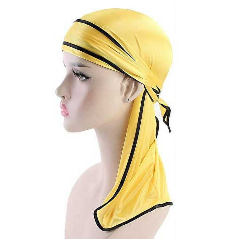 4 Pcs Velvet Durags for 360 Waves, Silky Doo Rag Durag Head Wraps with  Extra Long Tail and Wide Straps for Men Women at  Men's Clothing store