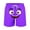 Purple, variant on CYRBOKO Boys Beach Shorts, Quick-dry Drawstring Elastic Waist Holiday Funny Shorts for Summer Purple Size 7-8 T