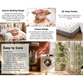 thumbnail image 6 of Manfei Cute Highland Cow 7 Pieces Bedding Comforter Set,Cartoon Animal Flower Floral Print Farm Theme Full Bedding Set For Teens Reversible, 6 of 8