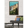 thumbnail image 2 of Lantern Press - Yosemite National Park, California, Yosemite Falls Wall Poster, 22.375" x 34" Framed, 2 of 5
