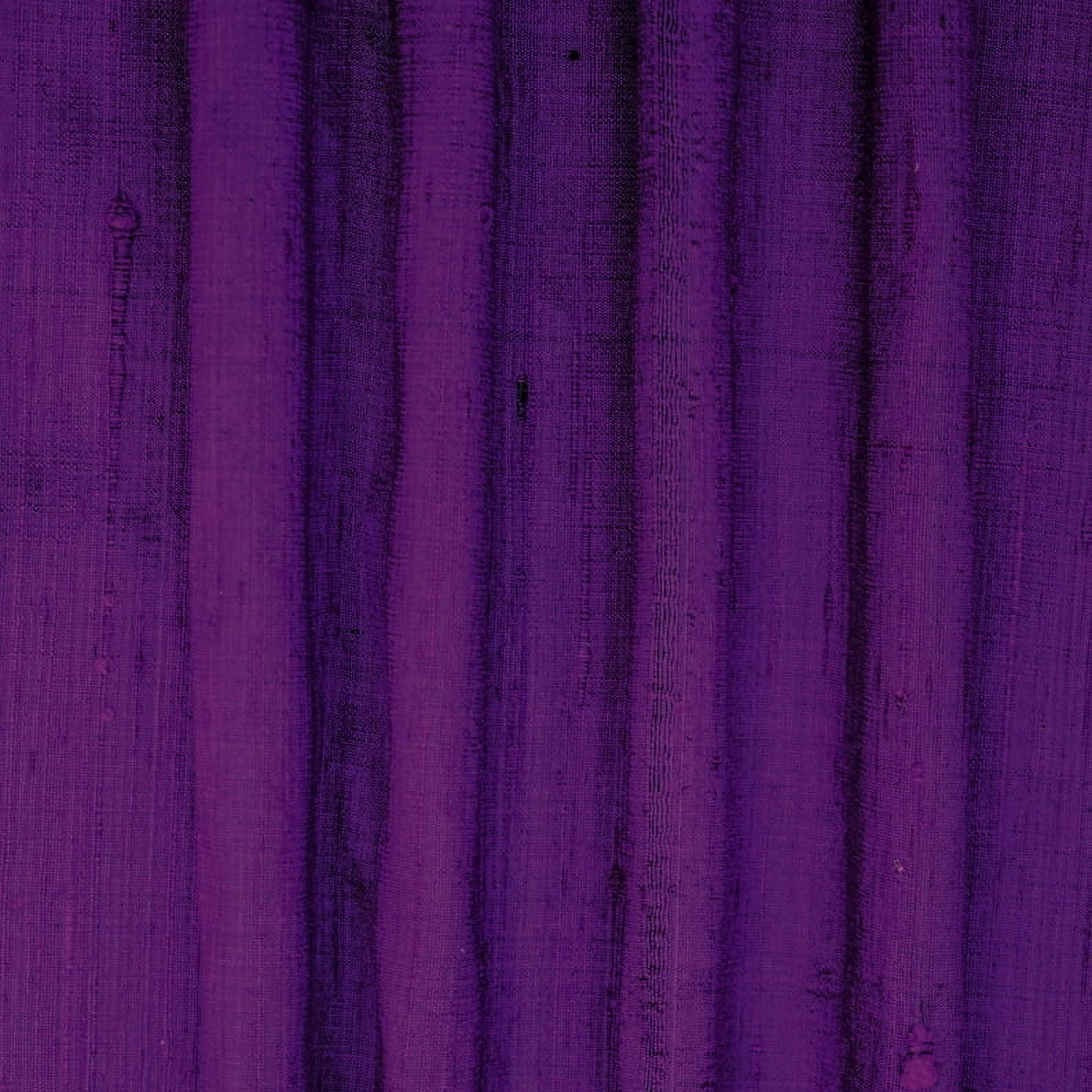 Fabric Mart Direct Bright Purple Fabric by the Yard, 41 inches or 104 cm Width Purple Silk Fabric, 4 Yards 100% Pure Silk Dupioni Fabric, Upholstery Fabric, Fabric For Curtains, Fabric For Pillows