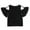 Black, variant on EnJoCho Kids Party Shirts Baby Kids Girl Ruffle Sleeve Off Shoulder Solid Color Cotton Tops Blouse Trendy School Home Casual Tops