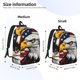 thumbnail image 2 of Disketp American Bald Eagle print Canvas Backpack Lightweight Travel Daypack Student Rucksack Laptop Backpack-Medium, 2 of 5