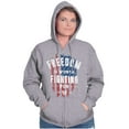 thumbnail image 3 of Freedom Fight Tactical American Flag Zip Up Hoodie Men's Women's Brisco Brands S, 3 of 6