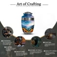 thumbnail image 6 of KARYLIZ Mountain Funeral Cremation Urns For Women - Large Blue Urns For Human Ashes Adult - Sunset Burial Urn For Man - Decorative Urn For Male & Female - Cremation For Mom & Dad (Large, 10 Inch), 6 of 7
