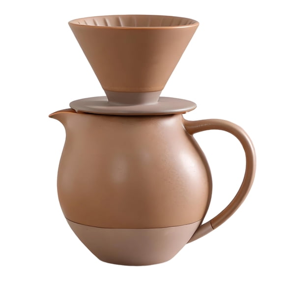 7829 Ceramic Manual Coffee Maker Pours Over 830ml Carafe with Dripper Set Party Gift