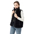 thumbnail image 3 of Orolay Women's Casual Fleece Down Vest Warm Outwear Shaggy Shearling Vest with Stand Collar, 3 of 5