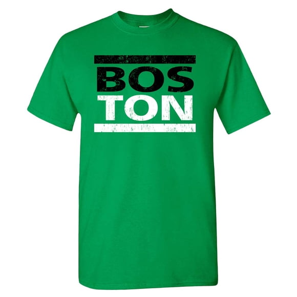 Xtreme Apparrel Boston Run T-Shirt pour Hommes Fans de Basketball (Vert Irlandais, 2TG)
