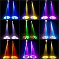 thumbnail image 4 of 2-Pack 150W RGBW Moving Head Lights, 8 Gobos & 8 Colors, DMX/Sound Active for DJ Stage Party Lighting, 4 of 9