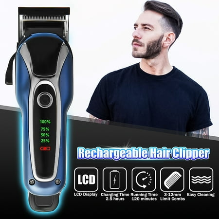 Electric Hair Clipper Shaver Beard Cutter Rehargeble Trimmer Led