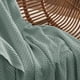 thumbnail image 4 of Manta para cama, 100% algodón, tamaño queen, tejido gofrado, color verde, 4 of 7