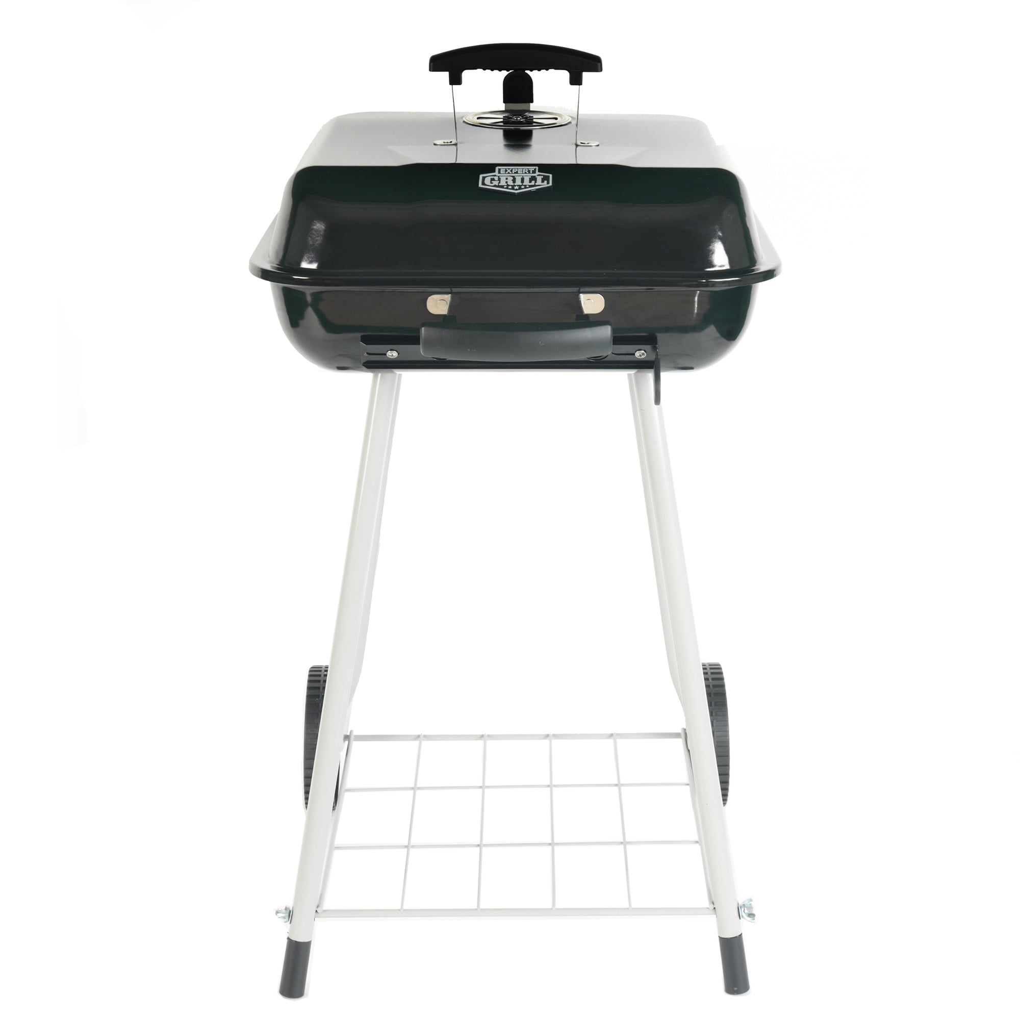 Expert Grill 17.5 Inch Charcoal Grill with Wheels and Adjustable Dampers