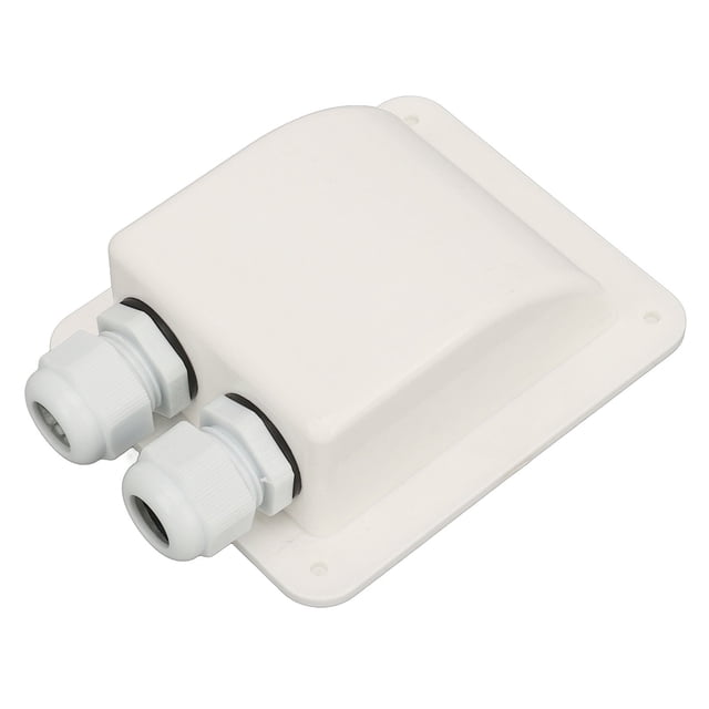 Solar Double Cable Entry Gland Box, Solar Dual Cable Entry Connector,Solar Panel Cable Entry Housing,Weatherproof Double Cable Entry Gland Box for Solar Project on Rv, Campervan, B