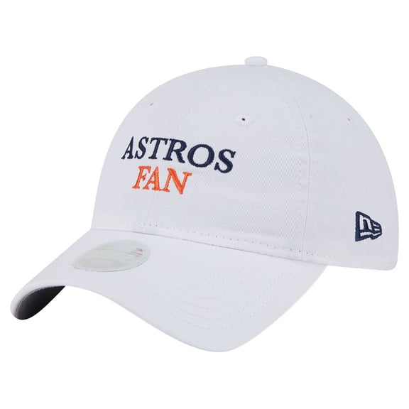 Women's New Era White Houston Astros Team Fan 9TWENTY Adjustable Hat
