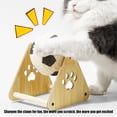 thumbnail image 4 of Cat Scratching Ball – Interactive Cat Toy With Wooden Base | Spherical Nail File Scratcher For Indoor Cats, Enrichment & Exercise For Small To Medium Breeds, 4 of 9