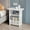 White, variant on DELESYS Storage Nightstand Bedroom Storage Cabinet Living Room Mini Table, 15.7x12.6x8.6in