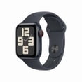 thumbnail image 1 of Restored Apple Watch SE (2nd Gen, 2023) GPS + Cellular 44mm Midnight Aluminum Case Midnight Sport Band S/M - Open Box, 1 of 4